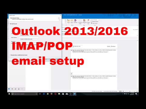 Outlook 2016/2019/365 POP and IMAP Mail setup