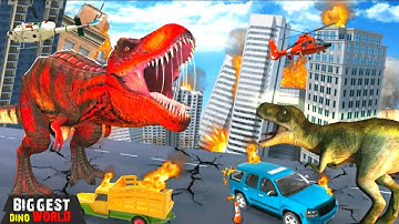 Best Dino Games - Dinosaur Rampage Simulator Android Gameplay