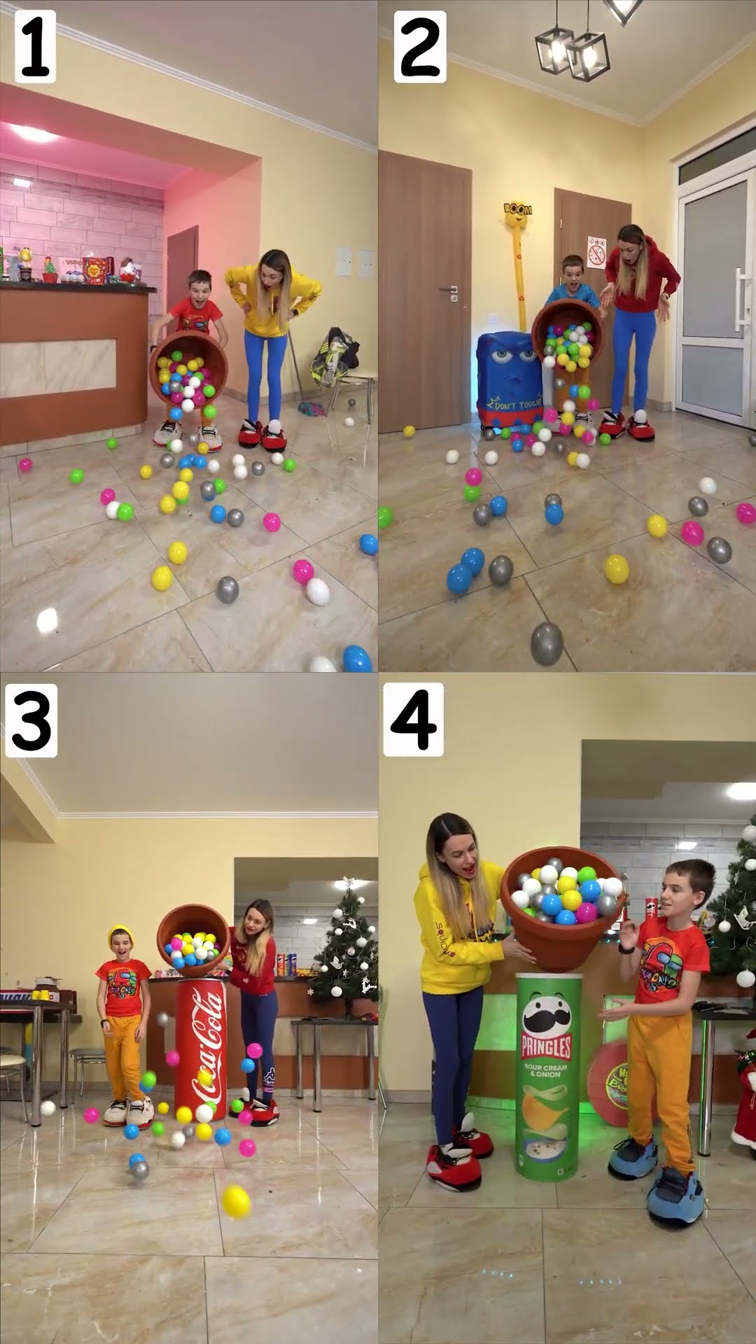 Who collected the most balls?