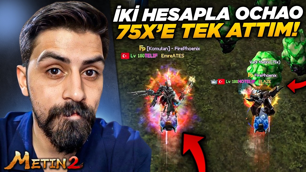 İKİ HESAP OCHAO VADİSİ 75X'E TEK ATTIM! | MİLYONLARCA SANDIK KASMA VAKTİ! #metin2 #metin2pvp #astra2