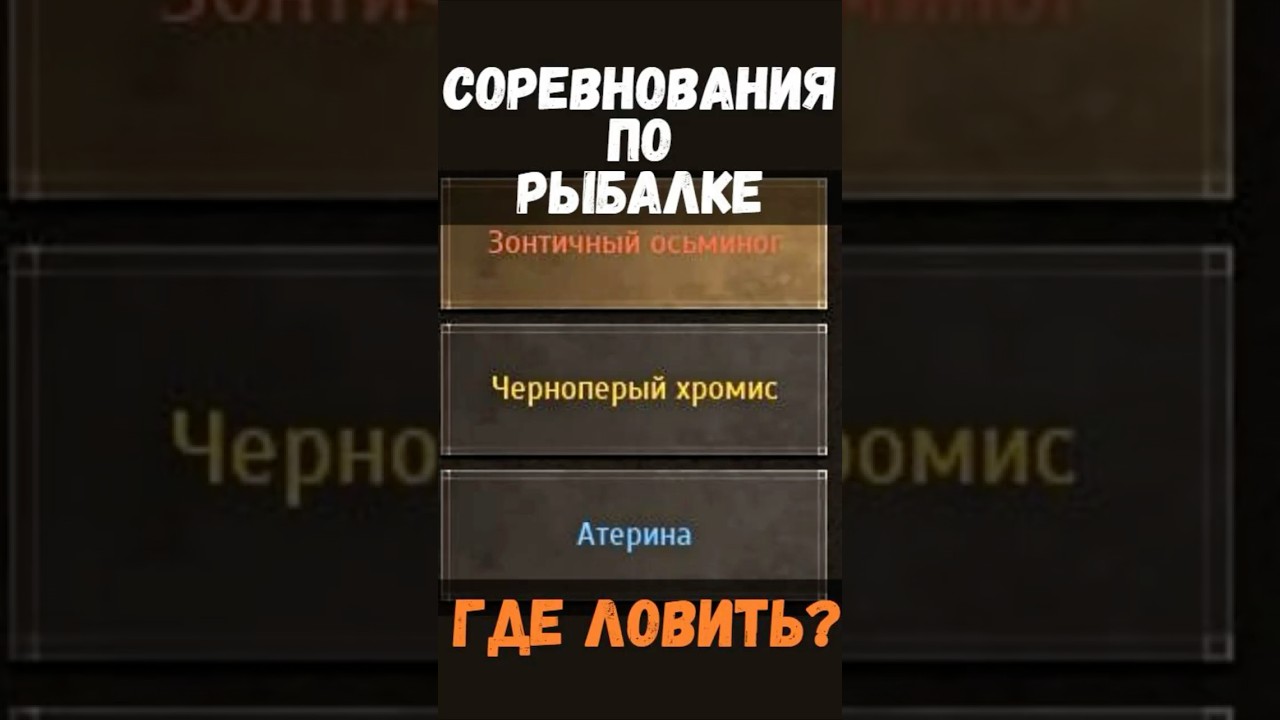 [BDO]🎣 ЗОНТИЧНЫЙ ОСЬМИНОГ / ЧЕРНОПЕРЫЙ ХРОМИС / АТЕРИНА - ГДЕ ЛОВИТЬ? СОРЕВНОВАНИЯ 