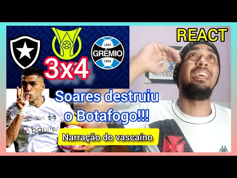 (React) Reações Botafogo 3x4 Grêmio Brasileirão 2023/ melhores momentos