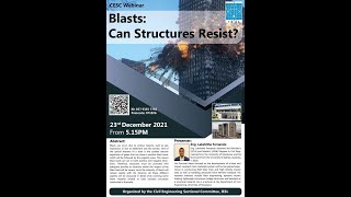 BLASTS: CAN STRUCTURES RESIST.| Subscribe and Get Future CPD Sessions Record