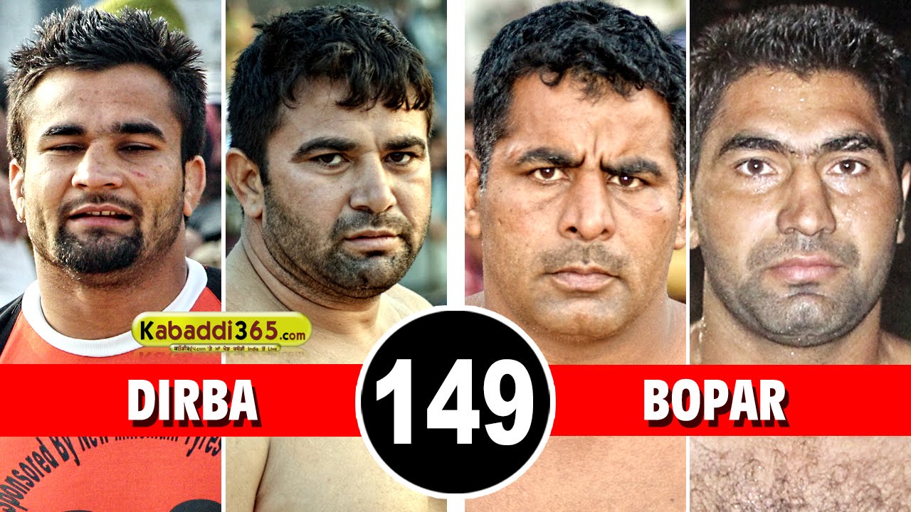 Dirba Vs Bopar Best Match in Sardulgarh (Mansa) By Kabaddi365.com