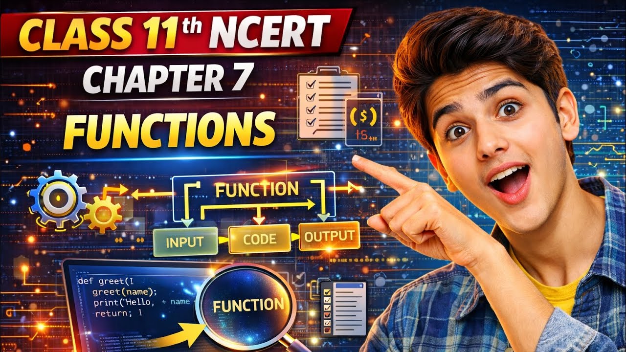 Class11Computer Science NCERTChapter 7 Functions (Important🔥)