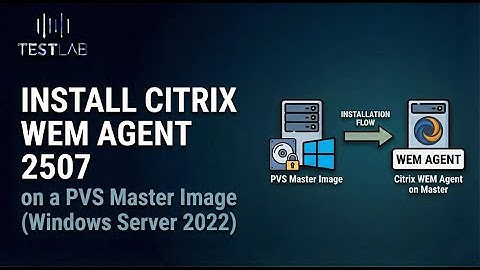 Install Citrix WEM Agent 2507 on a PVS Master Image (Windows Server 2022)