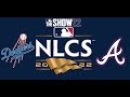 MLB The Show 22: NLCS Game 4: Los Angeles Dodgers vs. Atlanta Braves. (Franchise Mode)