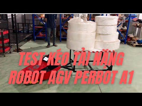 Xe, robot tự hành Agv Perbot A1 chở nguyên liệu tự động trong kho