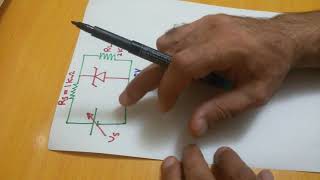 Zener Diode: ُExample          مثال على كيفية تحليل دائرة الزنر دايود