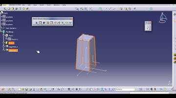 DRAFTED FILLETED PAD - CATIA V5