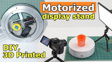 DIY Motorized Rotating Display Stand, HEAVY DUTY, 3D Printed electric lazy Susan project!