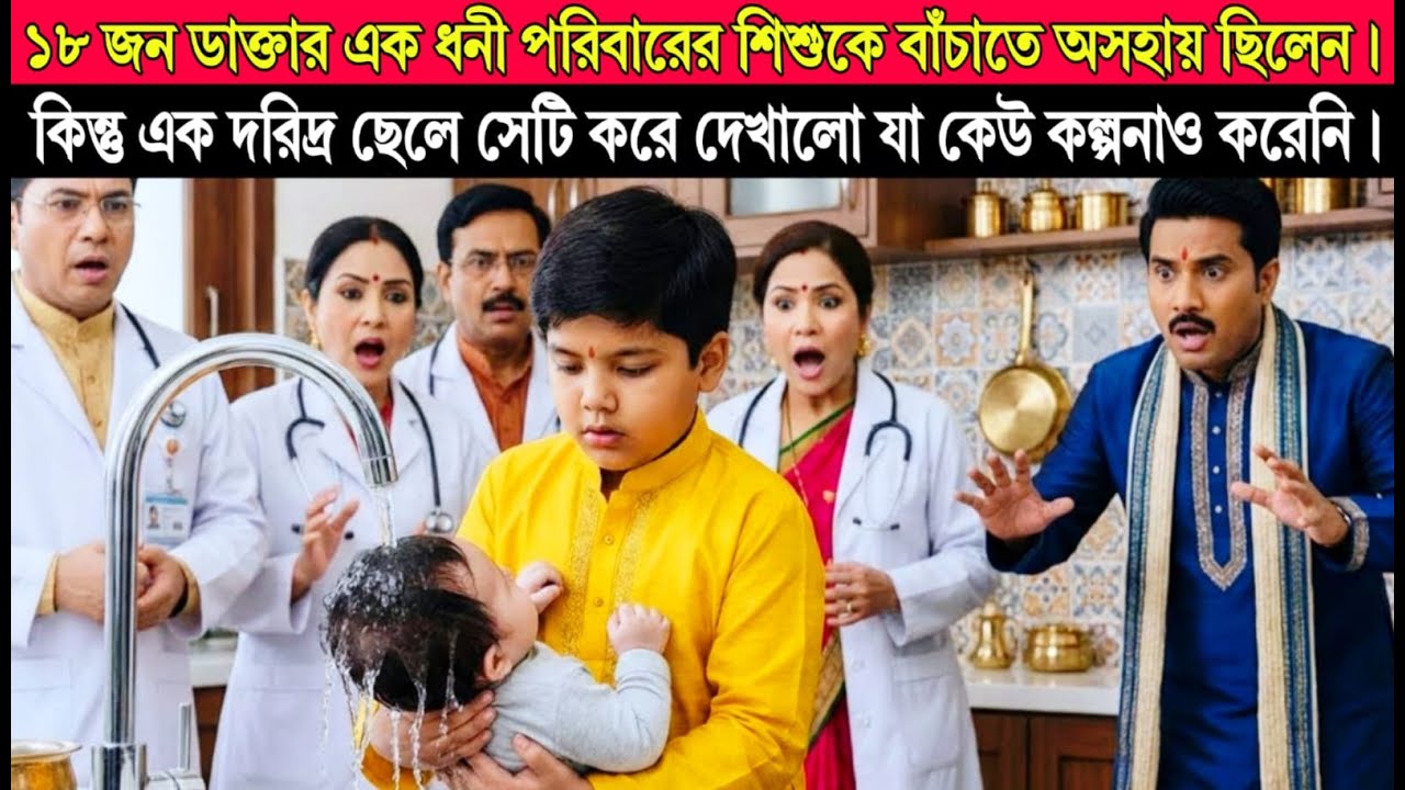 কোটিপতির সন্তানের সামনে অসহায় ১৮ জন ডাক্তার - বেচারা ছেলেটি এমন কিছু করল যা কেউ কল্পনাও করেনি।