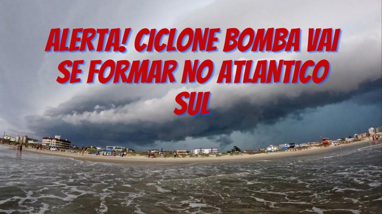 ALERTA! CICLONE BOMBA VAI SE FORMAR NO ATLANTICO SUL