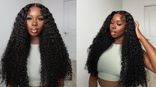 The ULTIMATE MELT🔥 The Thickest Curly HD Lace Wig Install w. Baby Hairs Tutorial ft.Asteria Hair