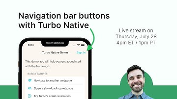 Navigation bar buttons with Turbo Native