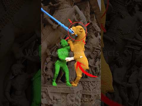 How is it possible?🤯😱 #shorts #animals #lion #fight #horse #ancient #temple #history #technology #3d