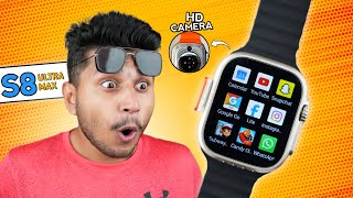 S8 Ultra Max With HD camera?|| 5G Android Smartwatch⚡️|| Simcard, YouTube, All Apps Working❤️||