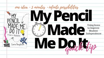 Quick Tip #3: Build Student Independence With Routine Icons | #MPMMDI