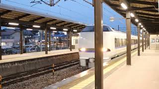 JR西日本683系Part48 特急サンダーバード 加賀温泉駅高速通過