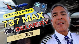 Cockpit Footage of a B737-8 Max Delivery!