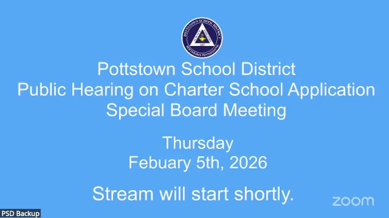 PSD Public Hearing on Charter School Application: Special Board Meeting 2/5/26