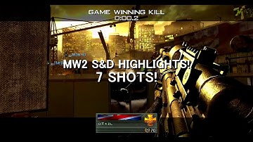 I HIT AN INSANE ACROSS THE MAP TRICKSHOT! (7 SHOTS) - MW2 SND Trickshotting
