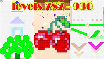 Color Block Builder Gameplay | Walktrough Levels 787-930 | ASMR GAME