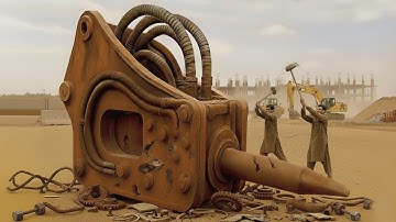 How To Repair Doosan Hydraulic Breaker | Jack Hammer Restoration | Full Process