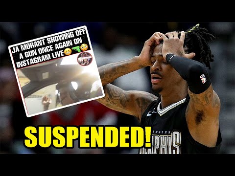 Ja Morant SUSPENDED by Memphis Grizzlies after he flashes a GUN on video! NBA future in DOUBT!