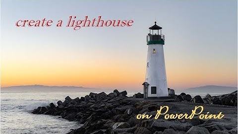 Create A Lighthouse Using PowerPoint | Lighthouse Structure | Illustration | Design | #Shorts