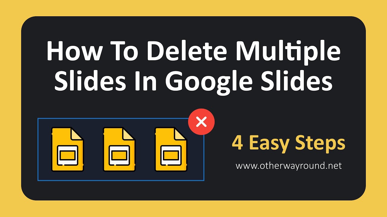 how to delete presentations in google slides