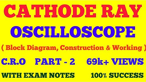 CATHODE RAY OSCILLOSCOPE || PART - 2 || CRO ( BLOCK DIAGRAM, CONSTRUCTION, WORKING ) || WITH NOTES |