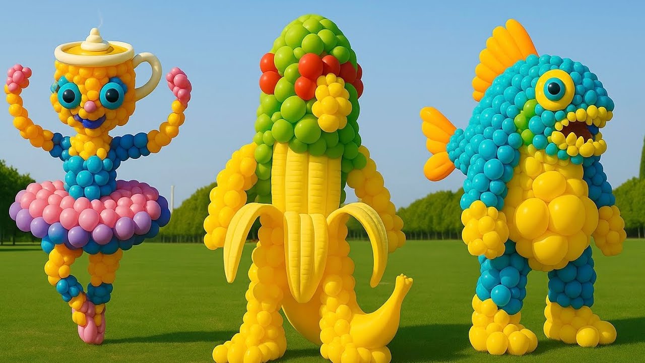 BALLOON MASCOTS EXPLODE ON FOOTBALL FIELD | ITALIAN BRAINROT SHOW - YouTube