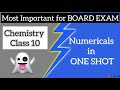 Chemistry class 10 important numericals for board exams 2024 ii one shot