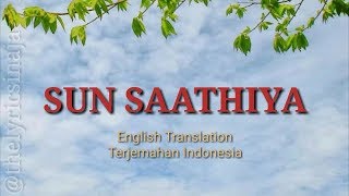 Sun Saathiya Lyrics (ABCD2) - English translate - Terjemahan Indonesia