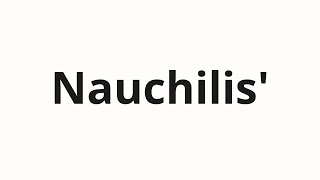 How to pronounce Nauchilis' | Научились (Learned in Russian)