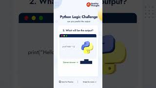 From Logic to Code: Python Challenges Every Developer Should Try | Quality Thought