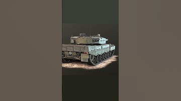 Leopard 2A4 Tank Game 3d-model Turntable
