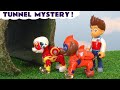 Paw Patrol Mighty Pups Fire Monster Mystery in the Tunnel