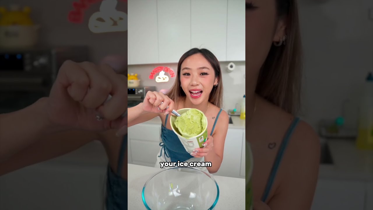 TWO INGREDIENT MATCHA MOCHI ICE CREAM Shorts