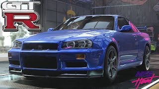 Need For Speed Heat - Nissan R34 Gt-R V-Spec - Customization, Review, Top Speed