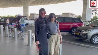 Shruti Hasan Spotted With Her Sister Akshara Haasan At Mumbai Airport