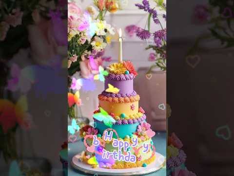 Happy birthday to you song 💖 Butterfly birthday #happybirthday #birthdaycake #birthdaysong #생일
