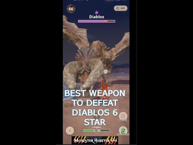 MH NOW- BEST WEAPON TO DEFEAT 6 STAR DIABLOS VIA SOLO HUNT #mhnow #mon