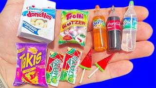 DIY MINI FOOD AND SWEETS, DONETTES, TAKIS, COKE, LOTTE ICE CREAM, TROLLI GLOTZER