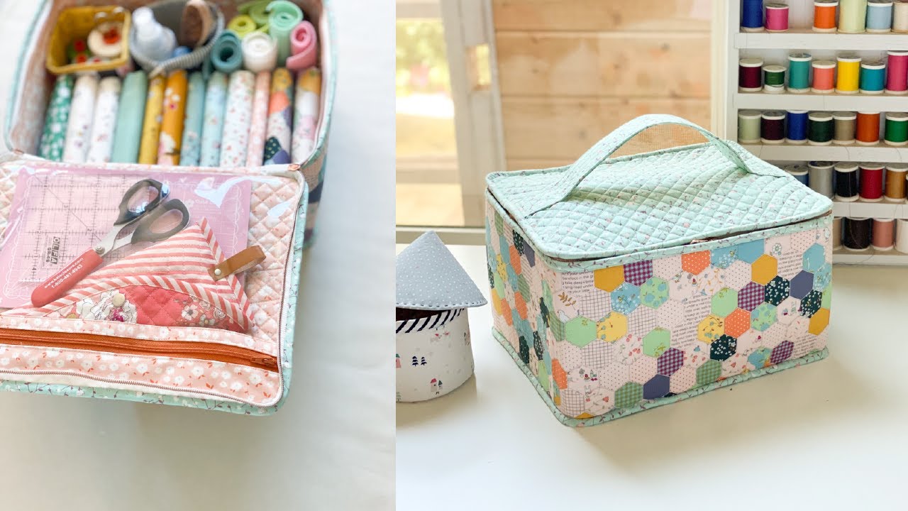 How to sew a Big Sewing Case, Travel Organizer Bag