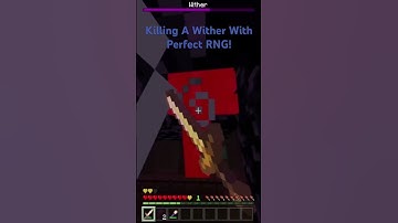 Killing A Wither With Perfect RNG! #minecraft #shorts #bedrock #speedrun