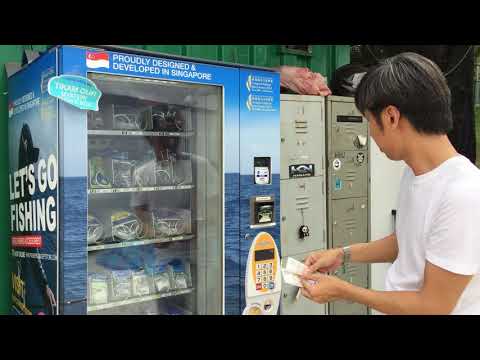 First Fishing Tackle Vending Machine In Singapore