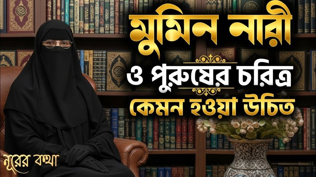   মুমিন নারী ও পুরুষের চরিত্র কেমন হওয়া উচিত | Muslim Men & Women Character |নূরের কথা, 2026