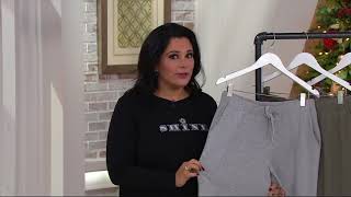 AnyBody Loungewear Cozy Knit Waffle Jogger Pants on QVC
